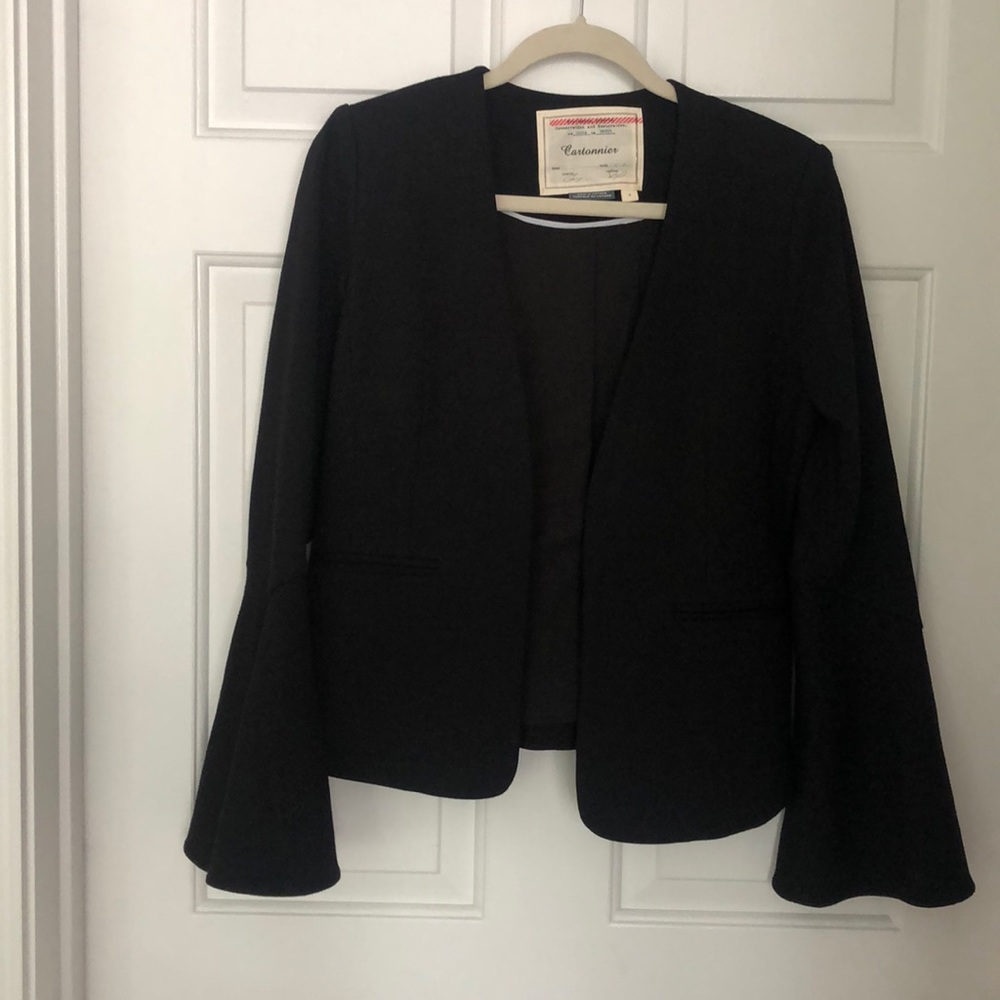 Anthropologie Flare Sleeve Blazer